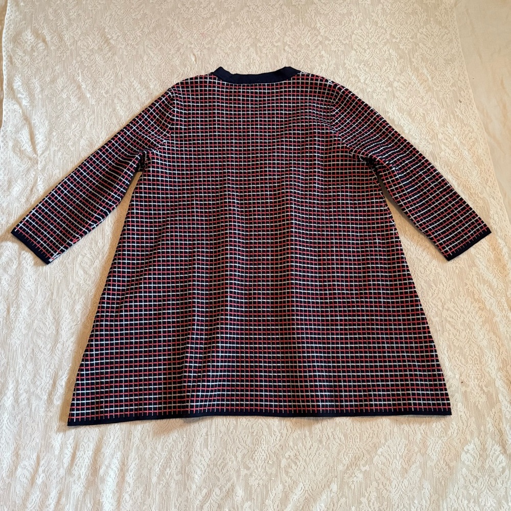 Cos Checked Button Front Sweater Jacket - image 8